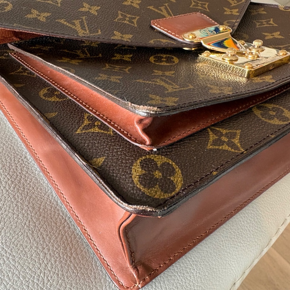 LOUIS VUITTON ❤️ Monogram Monceau Shoulder / Crossbody 2 Way Bag - Picture 15 of 16